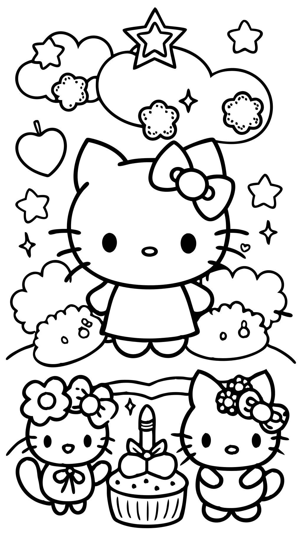 Página para colorear de Sanrio gratis